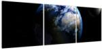 Mivali Tablou planetei Pământul, din trei bucăți 120x40 cm (V021141V12040)