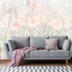 Mivali Fototapet - Flori pe perete, vlies, 98x68 cm (T100953TQ2)