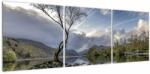 Mivali Tablou cu râu și copac, din trei bucăți 120x40 cm (V020917V12040)
