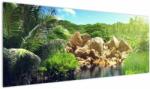 Mivali Tablou cu lac în jungla din Seychelles, dintr-o bucată 145x58 cm (V020651V14558)