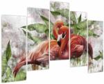 Mivali Tablou - Flamingo, din cinci bucăți 125x90 cm (V024088V12590)