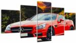 Mivali Tablou - Mercedes roșu, din cinci bucăți 150x80 cm (V020564V150805PCS)