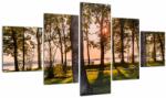 Mivali Tablou cu pomi lângă lac, din cinci bucăți 125x70 cm (V020839V12570)