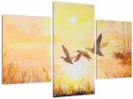 Mivali Tablou - Macarale la apus de soare, din trei bucăți 90x60 cm (V022817V90603PCS)