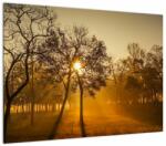 Mivali Tablou pe sticlă - Răsărit de soare, dintr-o bucată 70x50 cm pe sticlă (V022432V7050GD)