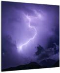 Mivali Tablou - cerul violet cu fulger, dintr-o bucată 50x50 cm (V020062V5050)