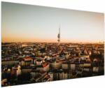 Mivali Tablou apusului de soare deasupra orașului Zizkov, dintr-o bucată 150x100 cm (V021641V150100)
