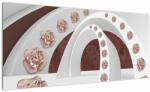 Mivali Tablou - Arcade 3D cu flori, dintr-o bucată 100x40 cm (V022782V10040)