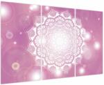 Mivali Tablou - Mandala pe fundal roz, din trei bucăți 120x80 cm (V023690V120803PCS)