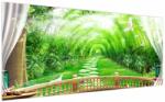 Mivali Tablou - Privire la grădina tropicală, dintr-o bucată 200x100 cm (V022806V200100)