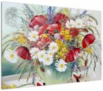 Mivali Tablou - Vază cu flori sălbatice, dintr-o bucată 100x70 cm (V023089V10070)