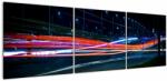 Mivali Tabloul orașului nocturn, din trei bucăți 150x50 cm (V020087V15050)