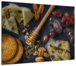 Mivali Tablou pe sticlă cu cu fructe uscate, dintr-o bucată 70x50 cm pe sticlă (V021106V7050GD)