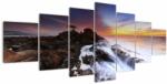 Mivali Tablou cu munți în ceață, din șapte bucăți 210x100 cm (V021019V210100)