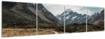 Mivali Tablou - Poteca în valea muntelui Mt. Cook, din patru bucăți 160x40 cm (V021571V16040)