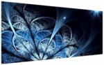Mivali Tablou - Floare albastru închis, dintr-o bucată 200x100 cm (V023165V200100)