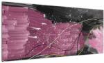 Mivali Tablou - Abstracție roz-roșu, dintr-o bucată 100x40 cm (V023490V10040)