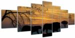 Mivali Tablou cu Safari, din șapte bucăți 210x100 cm (V020692V210100)