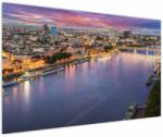 Mivali Tablou cu orașul Bratislava cu râu, dintr-o bucată 150x100 cm (V020706V150100)