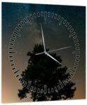 Mivali Tablou cu cerul nocturn și copaci (cu ceas), dintr-o bucată 30x30 cm cu ceas (V020879V3030C)