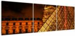 Mivali Tablou cu Louvre la Pris, din trei bucăți 150x50 cm (V021126V15050)
