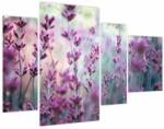 Mivali Tablou - Lavandă (cu ceas), din patru bucăți 110x75 cm cu ceas (V022328V11075C)