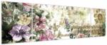 Mivali Tablou - Flori de design, din trei bucăți 170x50 cm (V023895V17050)