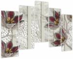 Mivali Tablou - Flori decorative, din cinci bucăți 125x90 cm (V023970V12590)