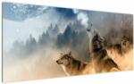 Mivali Tablou - lupii urlând la lună, dintr-o bucată 120x50 cm (V020509V12050)