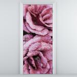 Mivali Fototapeta pentru ușă - rouă pe trandafiri (D014762D95205)