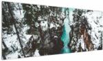 Mivali Tablou - râul de munte iarna, dintr-o bucată 145x58 cm (V020180V14558)