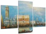 Mivali Tablou - Gondola care trece prin Veneția, pictură în ulei, din trei bucăți 90x60 cm (V023323V90603PCS)