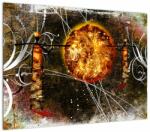 Mivali Tablou pe sticlă cu pictură epochală străveche, dintr-o bucată 70x50 cm pe sticlă (V022056V7050GD)