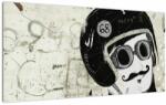 Mivali Tablou pe sticlă - Concurent, dintr-o bucată 100x50 cm pe sticlă (V023426V10050GD)