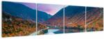 Mivali Tablou - White Mountain, New Hampshire, USA, din patru bucăți 160x40 cm (V022929V16040)