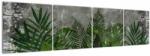 Mivali Tablou - Zid de beton cu plante, din patru bucăți 160x40 cm (V022812V16040)