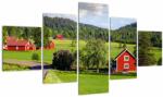 Mivali Tabloul cu țară, din cinci bucăți 125x70 cm (V020855V12570)