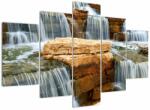 Mivali Tablou cu cascade, din cinci bucăți 150x105 cm (V021169V150105)
