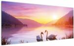 Mivali Tablou - Lebăde îndrăgostite, dintr-o bucată 120x50 cm (V023014V12050)