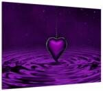 Mivali Tablou ci inima violetă, dintr-o bucată 70x50 cm (V020396V7050)