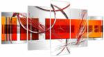 Mivali Tablou abstract (cu ceas), din cinci bucăți 150x80 cm cu ceas (V022064V15080C)