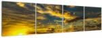 Mivali Apus de soare la mare, din patru bucăți 160x40 cm (V020085V16040)