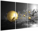Mivali Tabloul bilelor în ocru, din trei bucăți 120x80 cm (V020109V120803PCS)