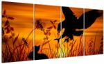 Mivali Tablou cu silueta prădătorului, din patru bucăți 160x80 cm (V020044V16080)