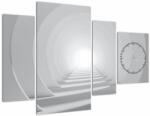 Mivali Tablou - 3D tunel (cu ceas), din patru bucăți 110x75 cm cu ceas (V023073V11075C)