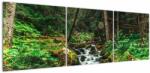 Mivali Tablou cu pârău în pădure, din trei bucăți 150x50 cm (V021218V15050)