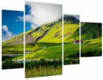 Mivali Tablou cu peisaj montan (cu ceas), din patru bucăți 110x75 cm cu ceas (V020281V11075C)