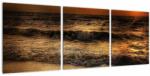 Mivali Tablou - Valuri la mal, din trei bucăți 90x30 cm (V022606V9030)