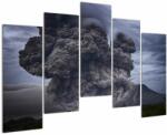 Mivali Tablou - Erupție vulcanică, din cinci bucăți 125x90 cm (V021319V12590)