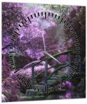 Mivali Tablou - Grădină mistică (cu ceas), dintr-o bucată 30x30 cm cu ceas (V021630V3030C)